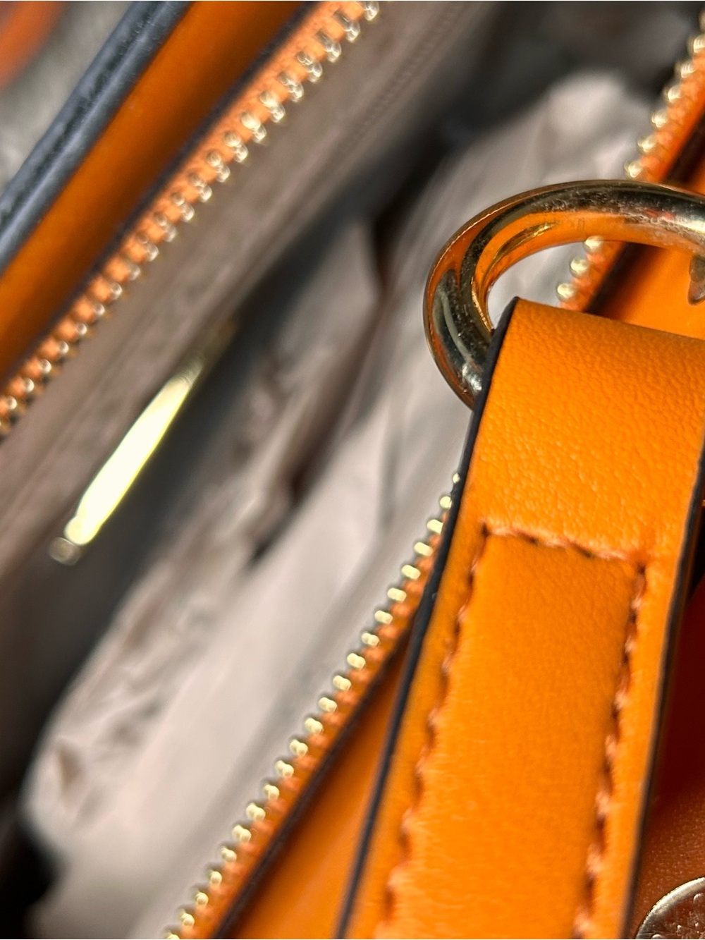Steve Madden Orange Embossed Logo Crossbody Bag - Picture 7 of 11